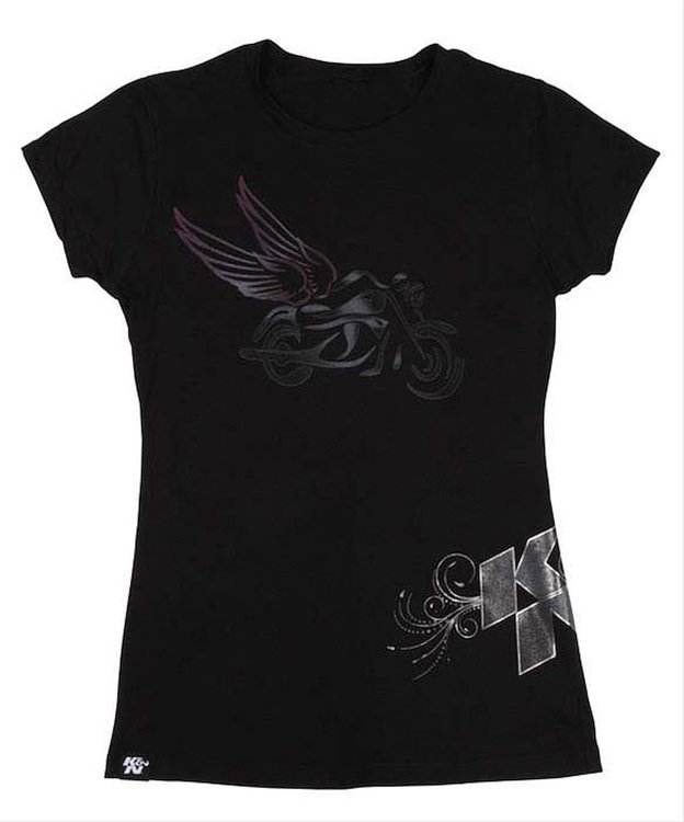 T-Shirt Winged Chppr Blk