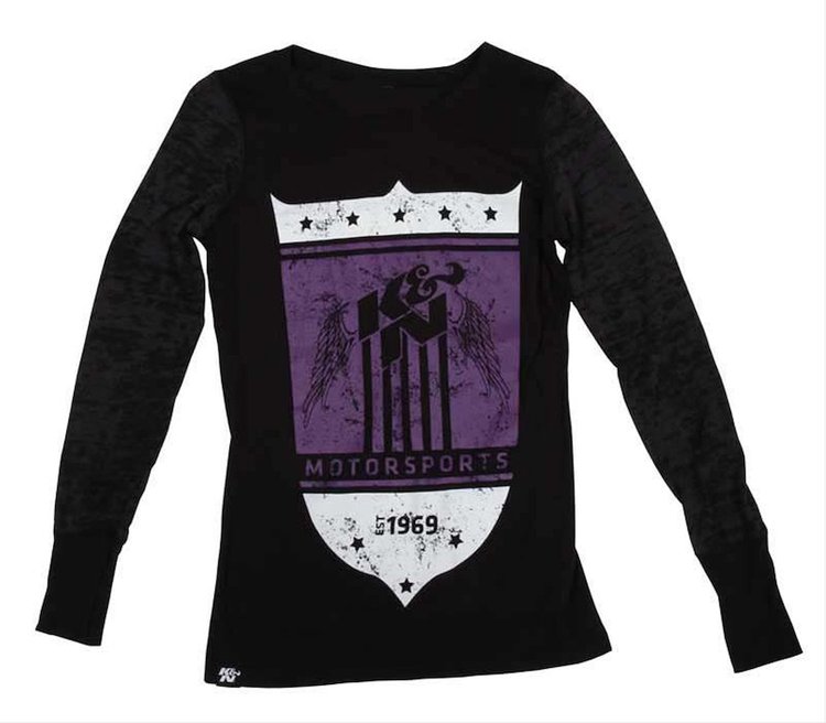 T-Shirt K&N Lng Sleve Blk