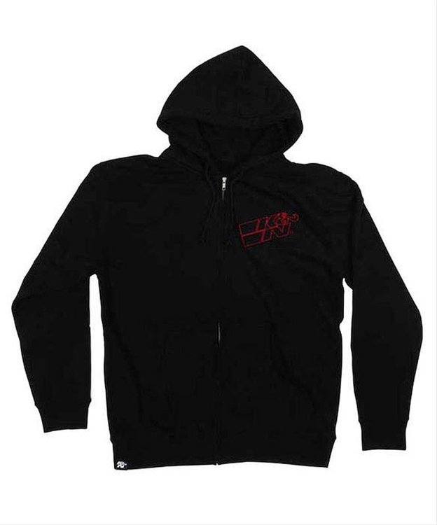 Sweatshirt Mens ZipUp Blk