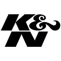 K&N Decal 2-1/4" x 1-1/8" Black Letters