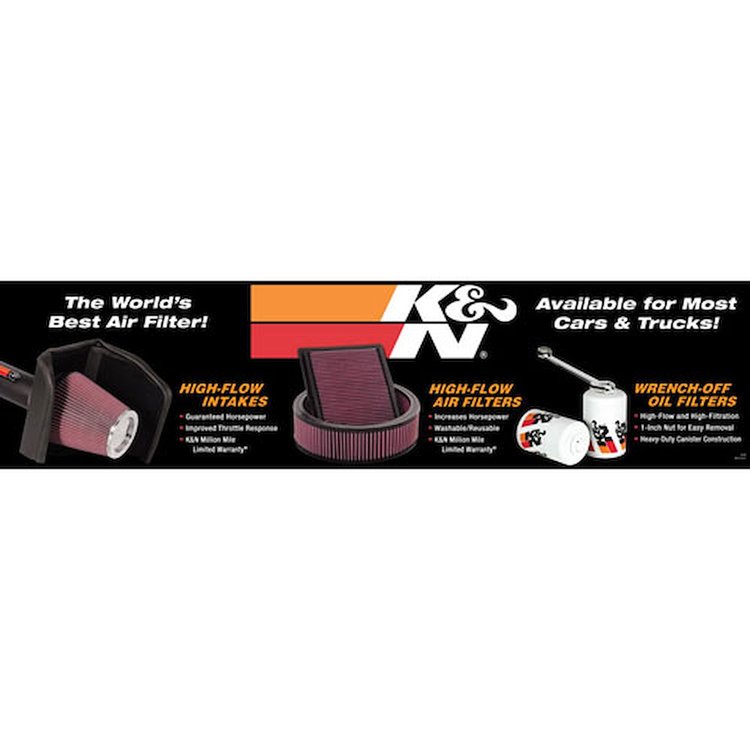 K&N Promotional Header Board 12" x 48"