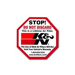 Air Filters Decal do not discard sm