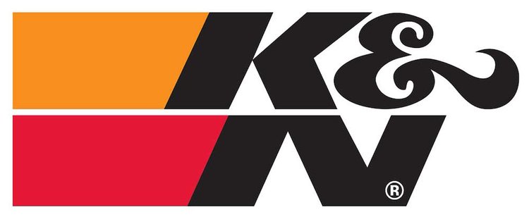 K&N Decal 2-1/2" x 6-1/2" Black Letters