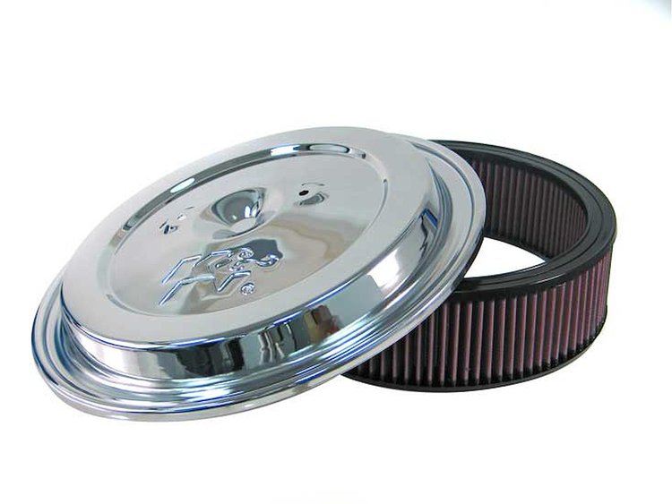 CE-1502 Chrome Air Cleaner Lid & Filter 1968-92 GM car
