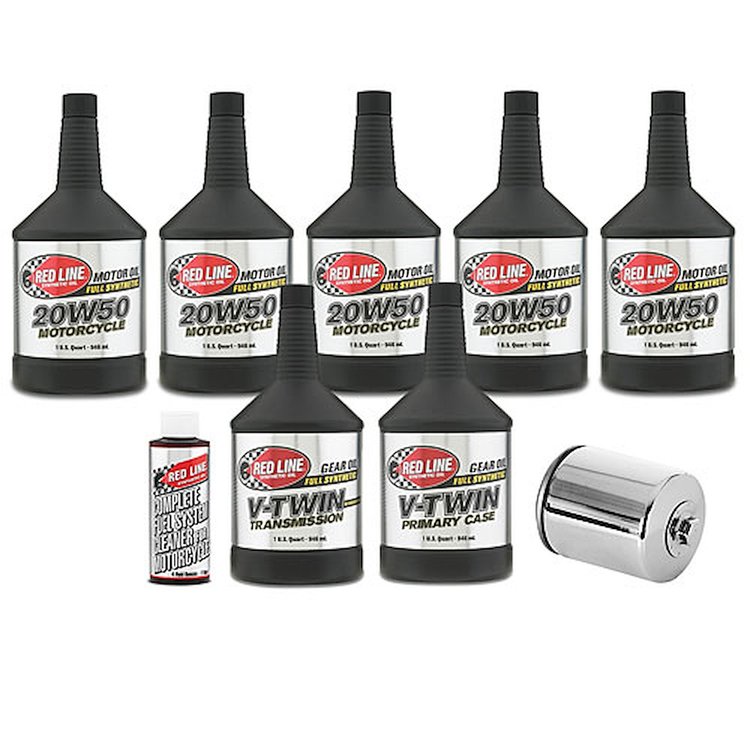 V-Twin Complete Oil Maintenance Kit 1980-13 Harley Davidson Includes: