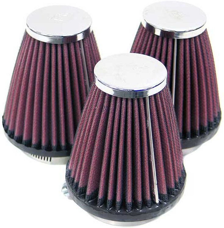 Round Tapered Universal Clamp-On Air Filter
