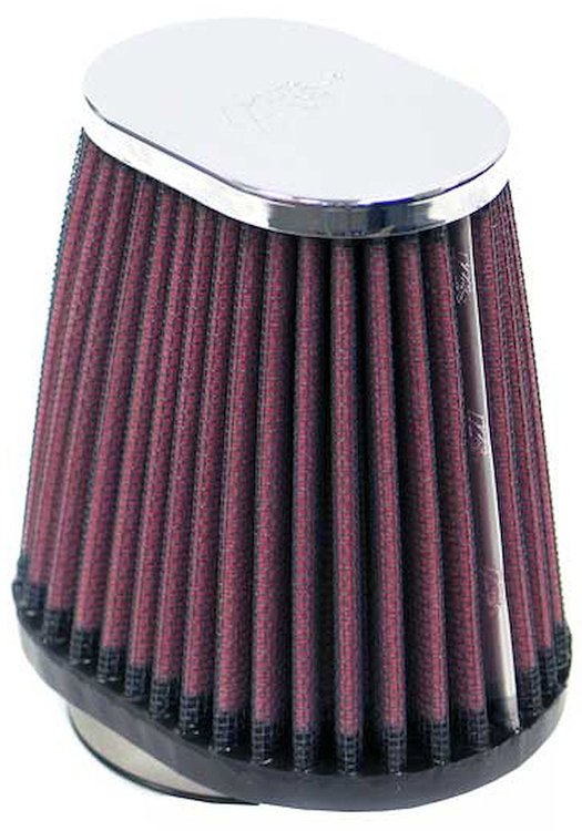 Oval Tapered Universal Clamp-On Air Filter Flange Dia - F: 2.125" , 54mm