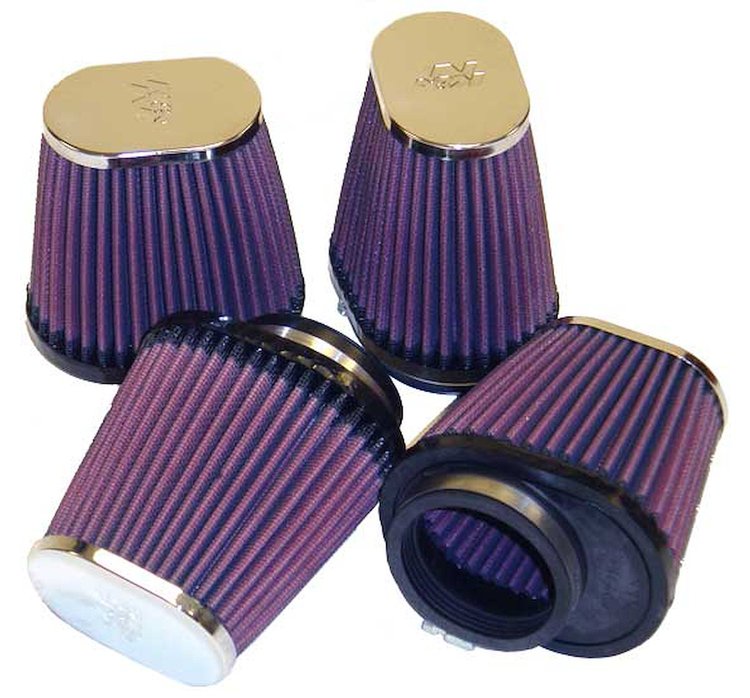 Oval Tapered Universal Clamp-On Air Filter Flange Dia - F: 2.125" , 54mm