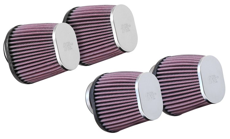 Oval Tapered Universal Clamp-On Air Filter Flange Dia - F: 2.125", 54mm