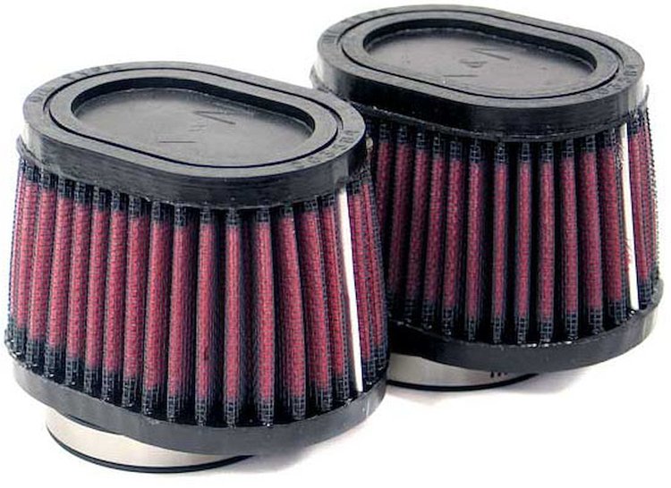 Oval Tapered Universal Clamp-On Air Filter Flange Dia - F: 2.125", 54mm