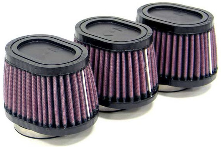 Oval Tapered Universal Clamp-On Air Filter Flange Dia - F: 2.125", 54mm