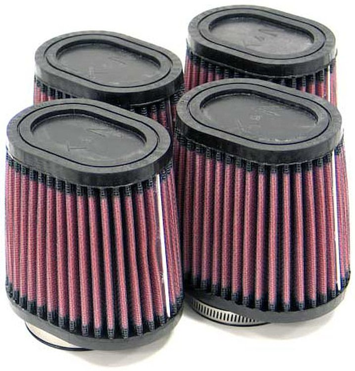 Oval Tapered Universal Clamp-On Air Filter Flange Dia - F: 2.125", 54mm