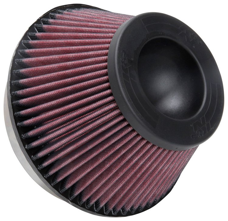 Round Tapered Universal Clamp-On Air Filter - Flange Dia.- F: 6 in, 152 mm