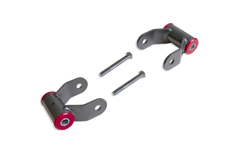 412120 1" Lift Shackles Fits 2002-2008 Dodge Ram 1500, 2019-2022 Chevy/GMC Silverado/Sierra