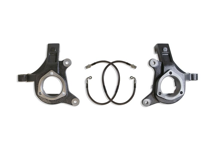 701330BL 3" Lift Spindles W/ Brake Lines 2007-2014 Cadillac Escalade, 2007-2014 Chevy/GMC Suburban/Avalanche/Silverado/Tahoe