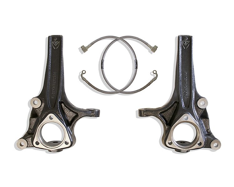 702740 4 in. Lift Spindles W/ Brake Lines Fits 2019-2024 Ram 1500 2WD