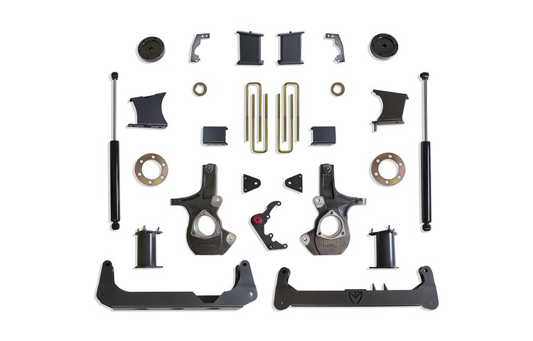 K941570A 7" Lift Kit Stamped Or Aluminum Arms Fits 2014-2019 Chevy/GMC Silverado/Sierra 1500