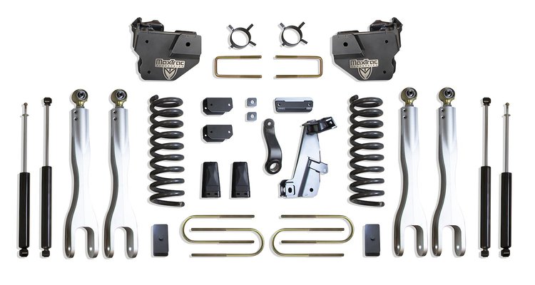 K947363L 6" Lift Kit W/ 4-Links Mt Shocks Fits 2013-2018 Ram 3500