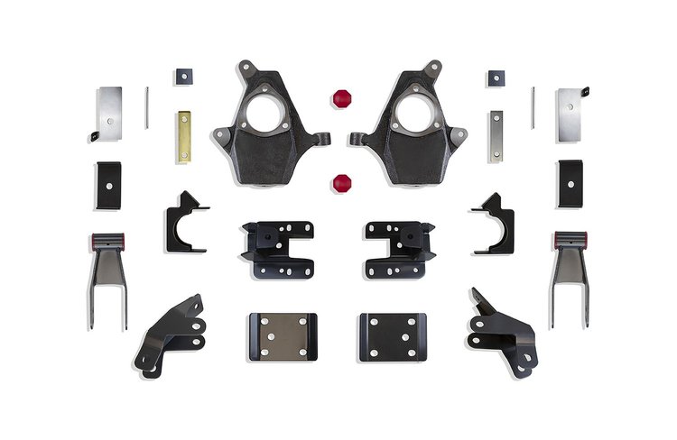 KS331324M 2"/4" Lowering Kit Fits 2014-2016 Chevy Silverado 1500, 2014-2016 GMC Sierra 1500, 2014-2016 GMC Sierra