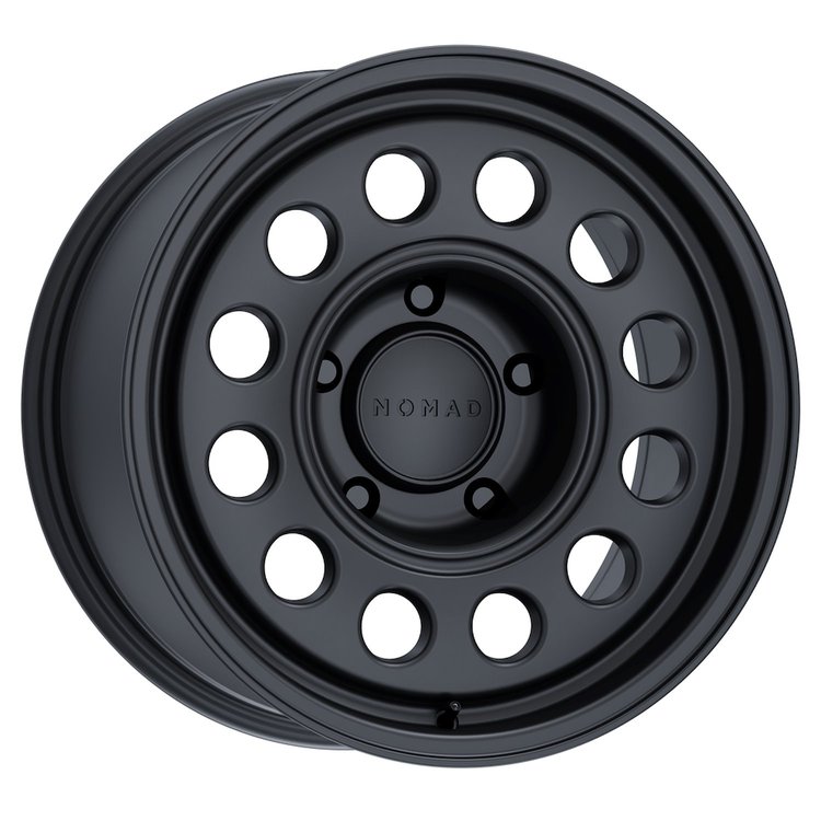 N501SB CONVOY Wheel, Size: 17" x 7.50", Bolt Pattern: 5 x 160 mm, Backspace: 6.22" [Finish: Satin Black]