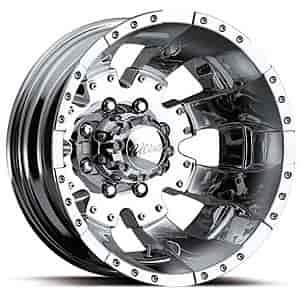 Ultra 023 Dually Wheel Size: 17" x 6.5" Bolt Pattern: 8 x 6.5" Back Space: -1 7/8"