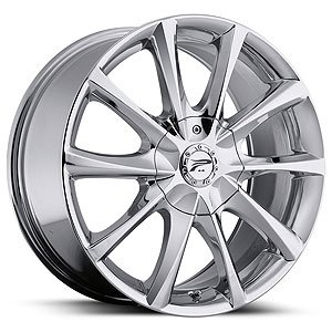 Ultra 081 E-Twine Chrome FWD Wheel Size: 15" x 7" Bolt Pattern: 4 x 100mm, 4 x 4.5" Back Space: 5.65"