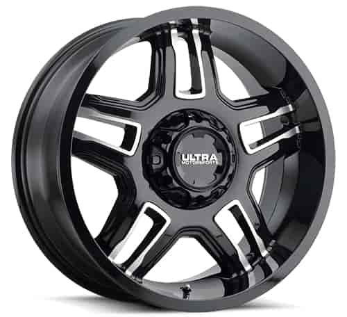 153 Armageddon Gloss Black Diamond Accent Wheel 20" x 10"