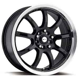 Ultra 169 F-9 Focal Series Gloss Black FWD Wheels Size: 15" x 6.5"