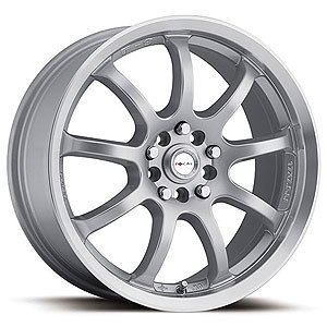 Ultra 169 F-9 Focal Series Silver FWD Wheels Size: 16" x 7"