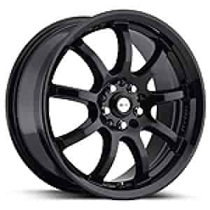 Ultra 169 F-9 Focal Series All Gloss Black FWD Wheel Size: 17" x 7.5"