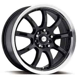 Ultra 169 F-9 Focal Series Gloss Black FWD Wheels Size: 17" x 7.5"