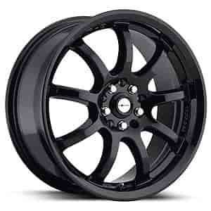 Ultra 169 F-9 Focal Series All Gloss Black FWD Wheel Size: 17" x 7.5"