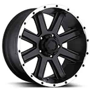 Ultra 195 Crusher RWD Black/Diamond Cut Lip Wheel Size: 18" x 10"