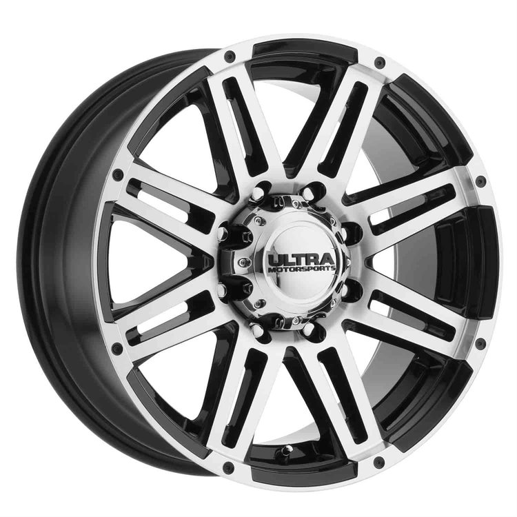 Machine 17X8.5 8X170 5.22 +12 Gloss Black Machined