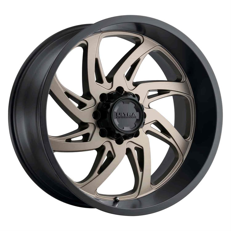 230-Series Villain Wheel, Size: 20x10", Bolt Pattern: 5x5.5"/5x5" [Dark Satin Bronze w/Satin Black Lip]