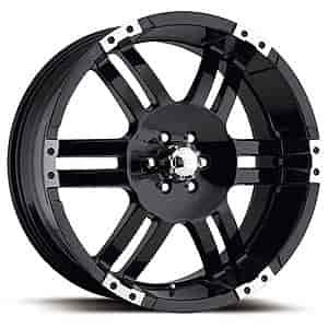 Ultra 247/248 Thunder Gloss Black Diamond Cut RWD Wheels Size: 18" x 8.5"