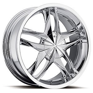 Ultra 255 Twin Twist Platinum Series Chrome FWD Wheels Size: 20" x 8.5"