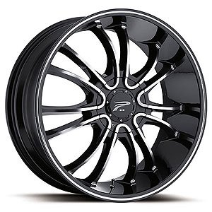 Ultra 406 America Platinum Series Gloss Black RWD Wheels Size: 22" x 9"