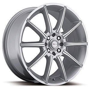 Ultra 420 F-02 Focal Series Silver FWD Wheels Size: 17" x 7.5"