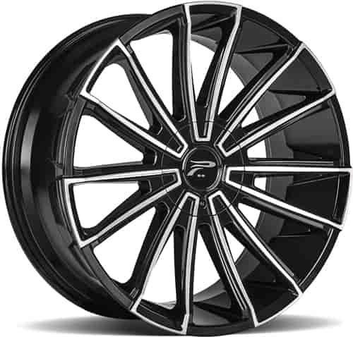 Platinum 439 Turbine Gloss Black w/ Diamond Cut Accents Wheel 20" x 9"