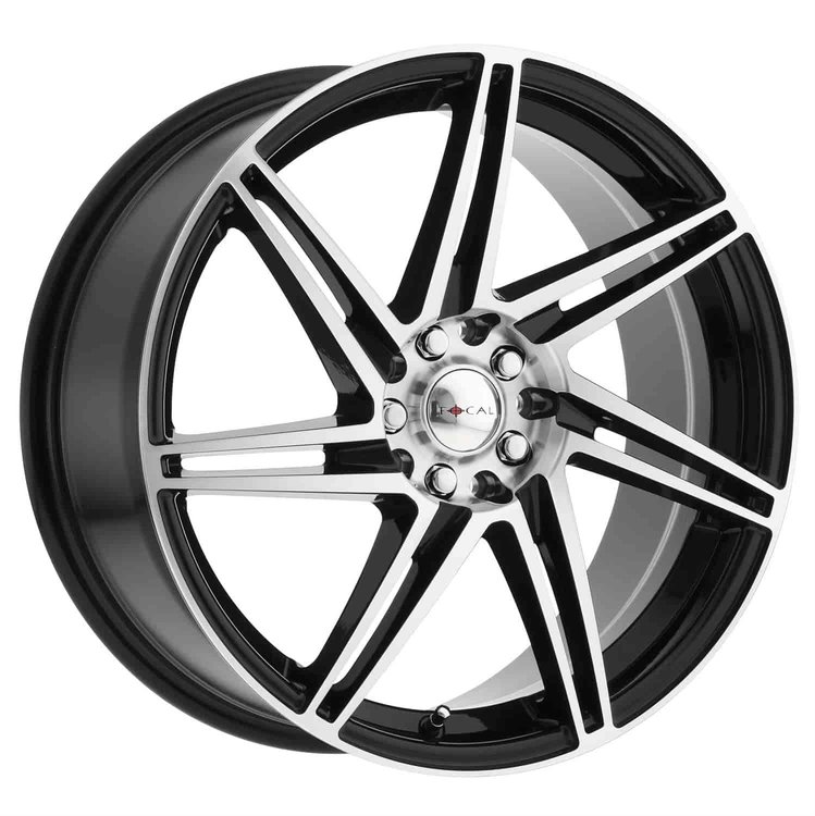 F-14 16X7 5X100/4.5 5.57B +40 Gloss Black w/ Diamond Cut Face