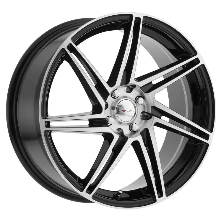 F-14 18X8 4X100/4.5 6.15B +42 Gloss Black w/ Diamond Cut Face