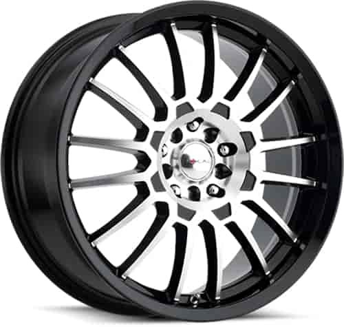 Focal 456 F-56 Gloss Black with Diamond Cut Face Wheel 17" x 8"