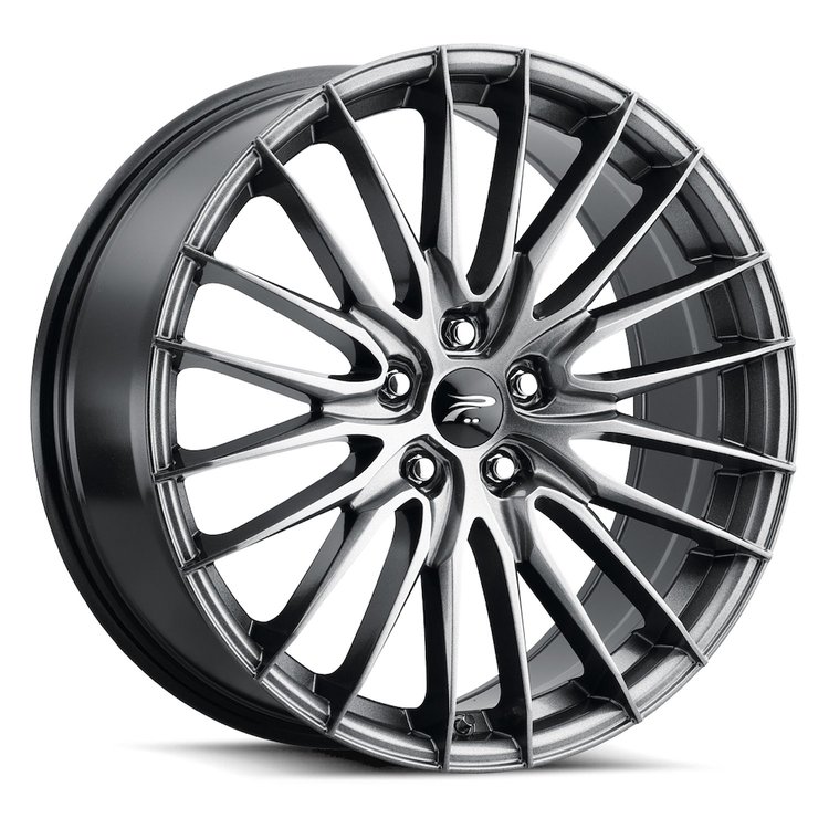 465-7843G+35 465-Series Reprisal Wheel [Size: 17"x8"] Bright Graphite Silver Finish