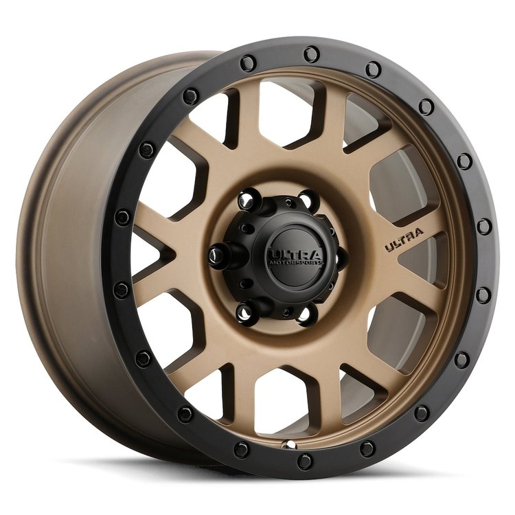 113-7963BZ+01 113-Series The Boss Wheel [Size: 17"x9"] Satin Bronze w/ Satin Black Lip Finish