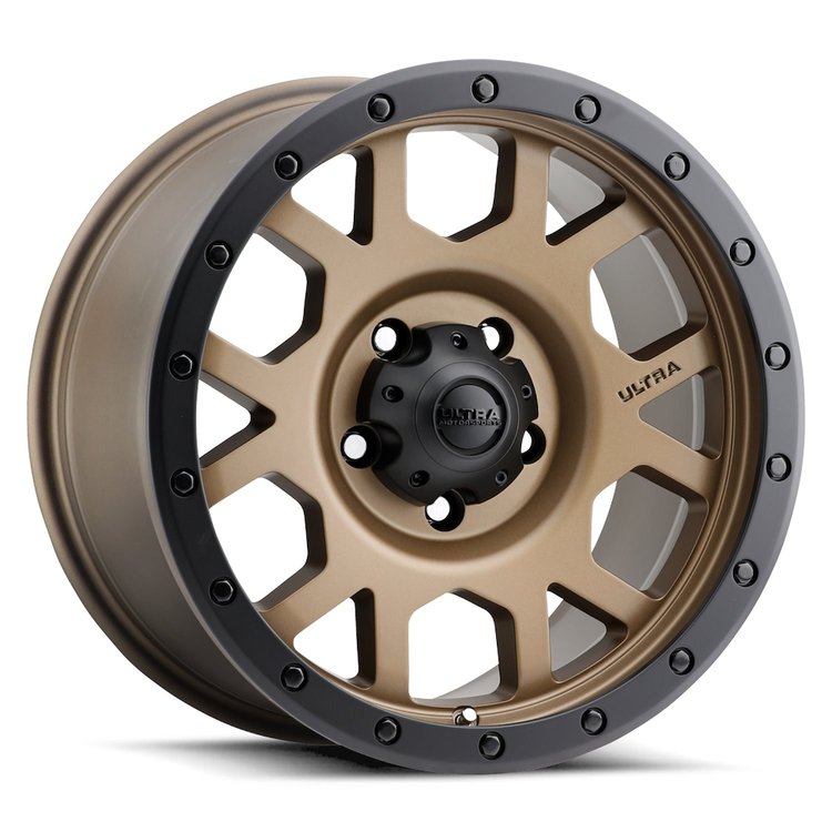 113-7973BZ+01 113-Series The Boss Wheel [Size: 17"x9"] Satin Bronze w/ Satin Black Lip Finish