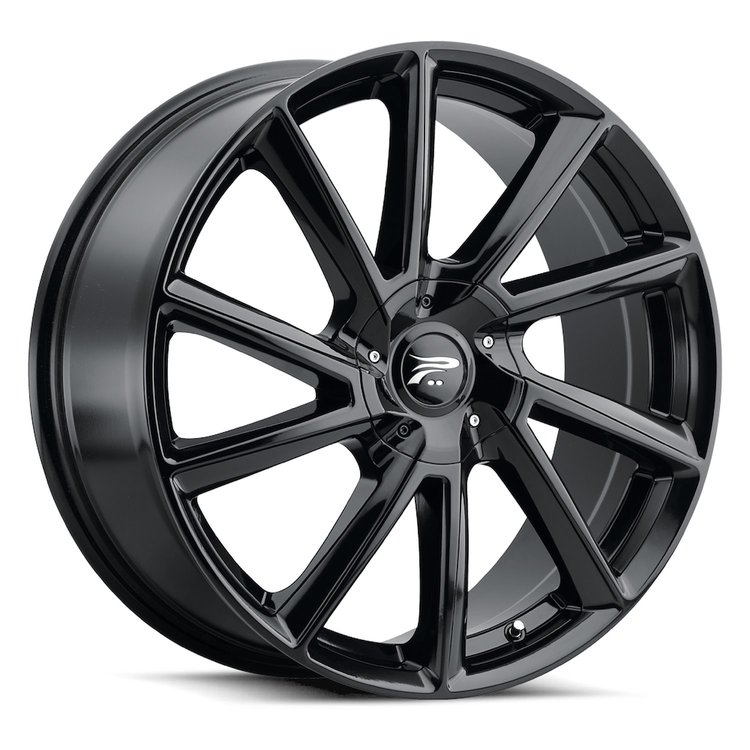 466-7801BK+40 466-Series Mystic Wheel [Size: 17"x8"] Gloss Black Finish