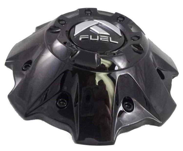 FUEL Gloss Black Cap - Black Rivets