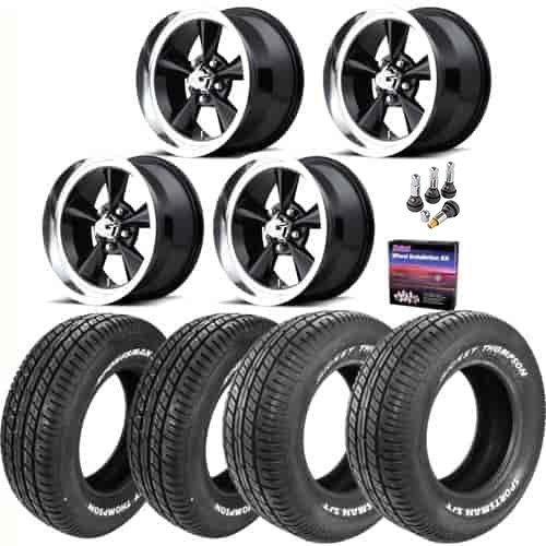 U107 US Mag Staggered Fit Wheel and Tire Kit 1967-79 A/F/X-Body Cars*