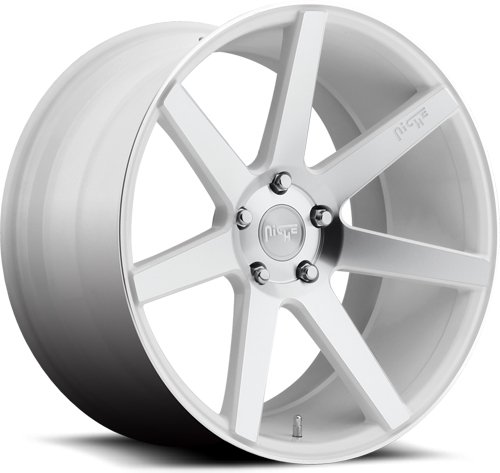 18x8 Verona 5x100 MW 40 66.1 MW -White Machined